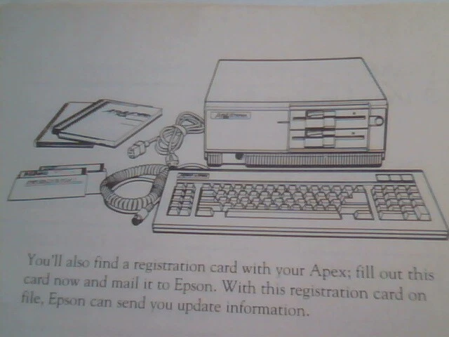 1988 User's Manual Guide - Epson APEX Plus and APEX Plus 20 personal computer - image 6