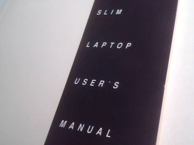 User's Manual Guide - B310V B310SX Bondwell Slim Laptop 1991 third edition - image 2