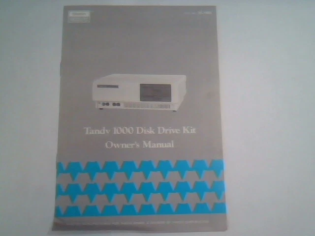 Tandy 1000 Floppy Disk Drive Kit - Owner's Manual