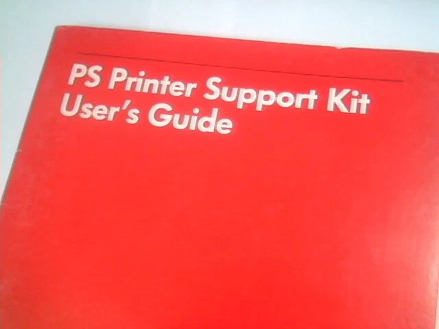 User's Manual Guide - NEC PS Printer Support Kit 1990 - image 2