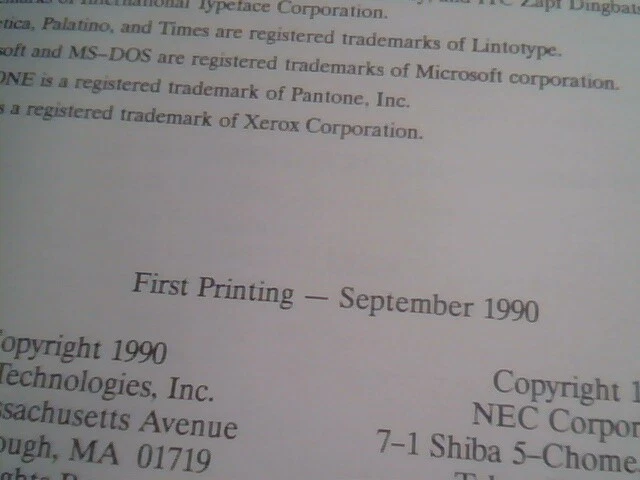 User's Manual Guide - NEC PS Printer Support Kit 1990 - image 3
