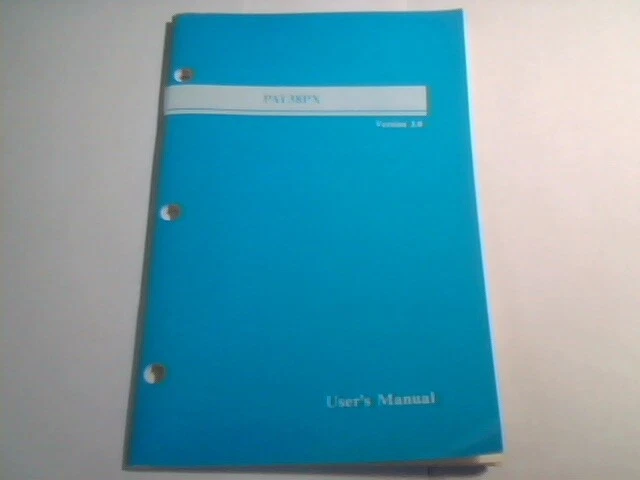 User's Manual Guide - PAT38PX System Board by TMC Research Ver 3.0