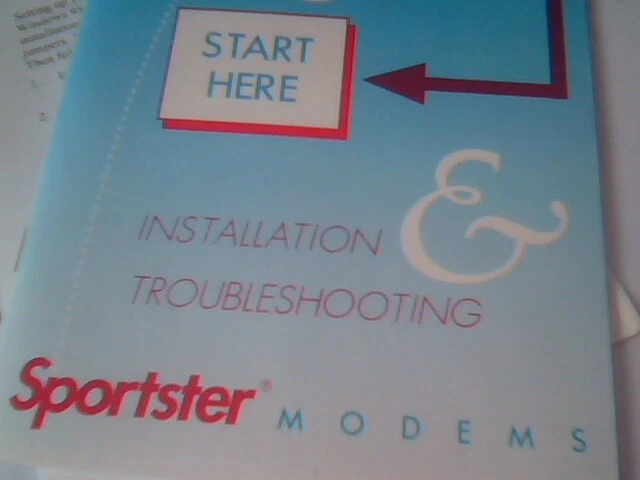 User's Guide Manual - US Robotics Sportster Modems Installation Troubleshooting - image 2