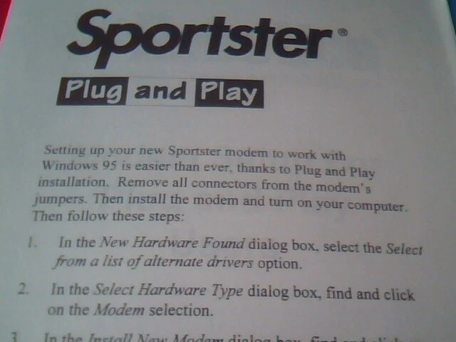 User's Guide Manual - US Robotics Sportster Modems Installation Troubleshooting - image 6
