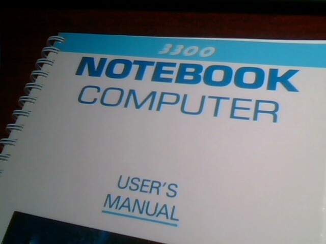 User's Guide Manual - Vobis 3300 Notebook Computer First Edition May 1991 - image 4