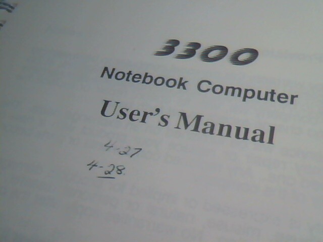 User's Guide Manual - Vobis 3300 Notebook Computer First Edition May 1991 - image 6