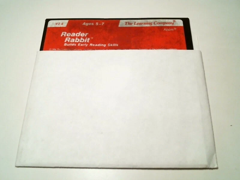 5.25" floppy disk - The Learning Company Reader Rabbit V1.4 Apple1984