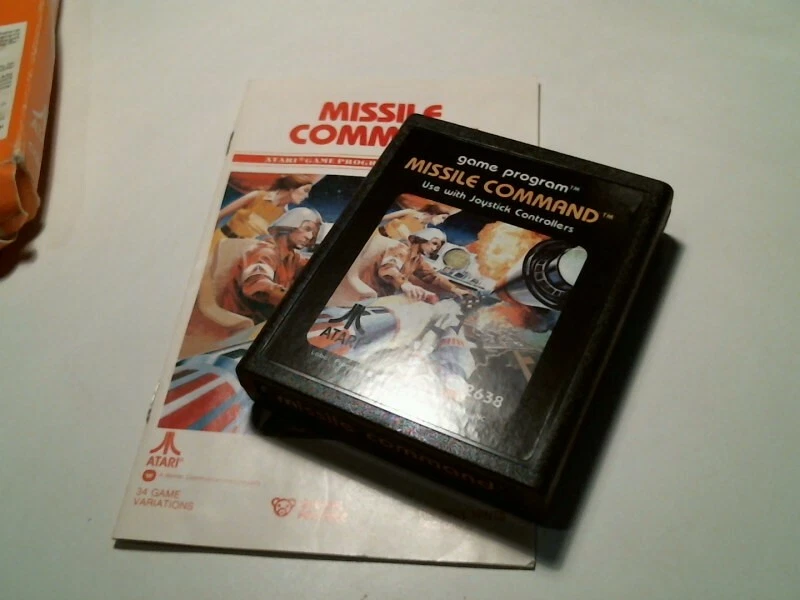 Original box + manual + video game cartridge ATARI Missile Command CX2638 1981 - image 4