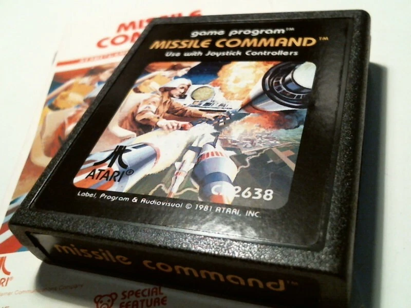 Original box + manual + video game cartridge ATARI Missile Command CX2638 1981 - image 5