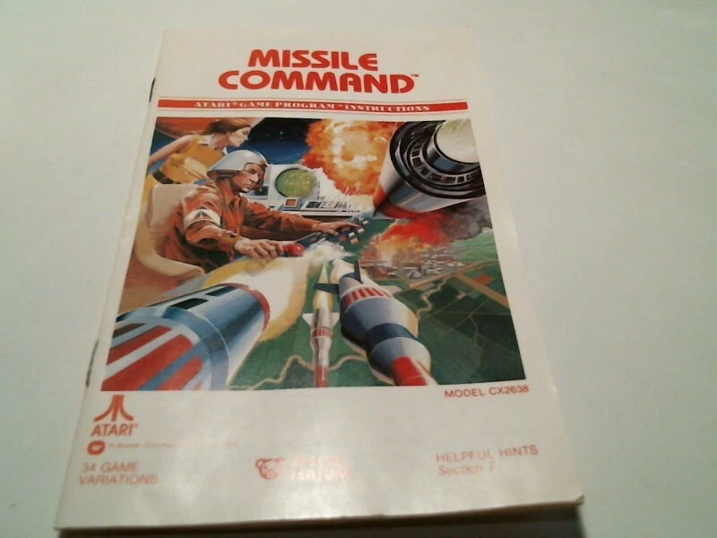 Original box + manual + video game cartridge ATARI Missile Command CX2638 1981 - image 6