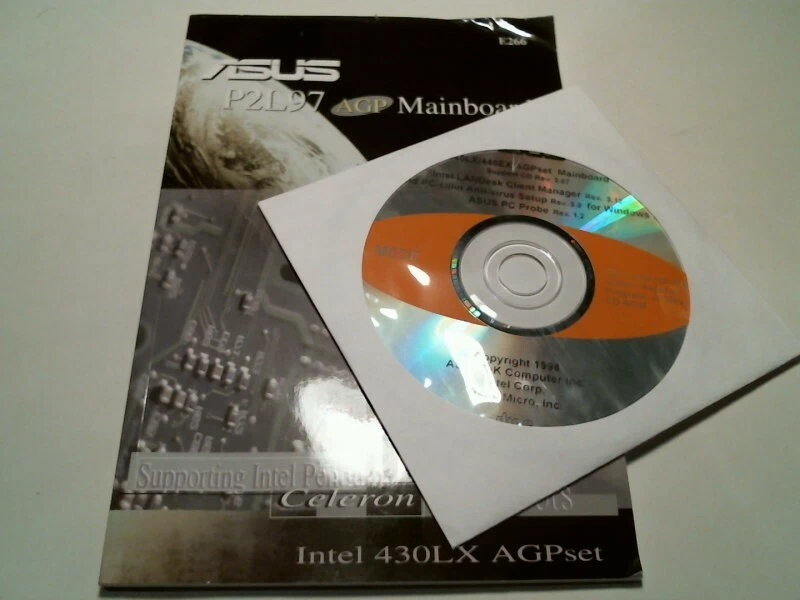 User's Guide + CD - ASUS P2L97 AGP Mainboard 440LX 440EX pentium II celeron