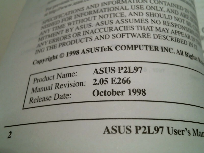 User's Guide + CD - ASUS P2L97 AGP Mainboard 440LX 440EX pentium II celeron - image 5