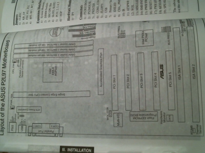 User's Guide + CD - ASUS P2L97 AGP Mainboard 440LX 440EX pentium II celeron - image 6