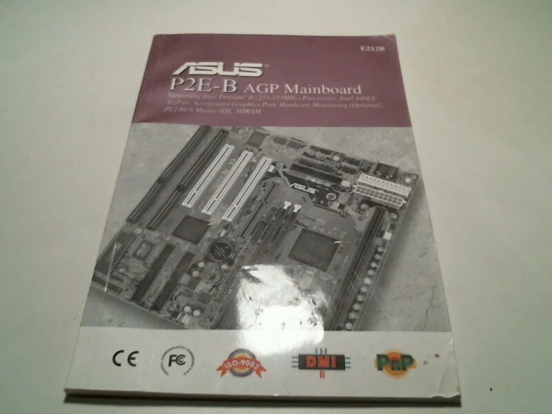 User's Guide Manual - ASUS P2E-B AGP Mainboard Pentium II Motherboard