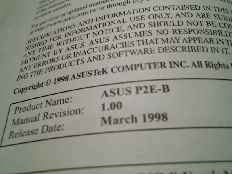 User's Guide Manual - ASUS P2E-B AGP Mainboard Pentium II Motherboard - image 6