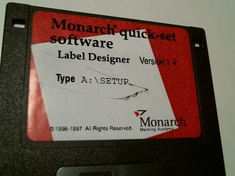 Monarch Marking Systems quick-set software Label Designer - 3.5" floppy disk - image 2