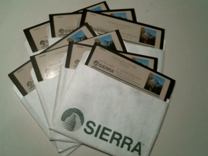 Sierra Codename: Iceman MS-DOS game Ver 1.023 - 5.25" floppy disks