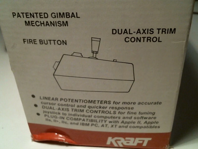 In Original Box - Premium II Kraft Joystick 2-button IBM PC XT AT 820002-11 - image 9