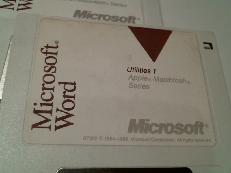Microsoft Word Utilities and Program Version 4.0 Apple Mac - 3.5" floppy disks - image 2