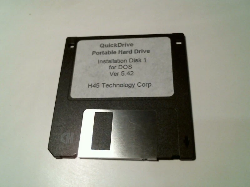 QuickDrive Portable Hard Disk Installation DOS Ver 5.42 H45 - 3.5" floppy disk - image 3