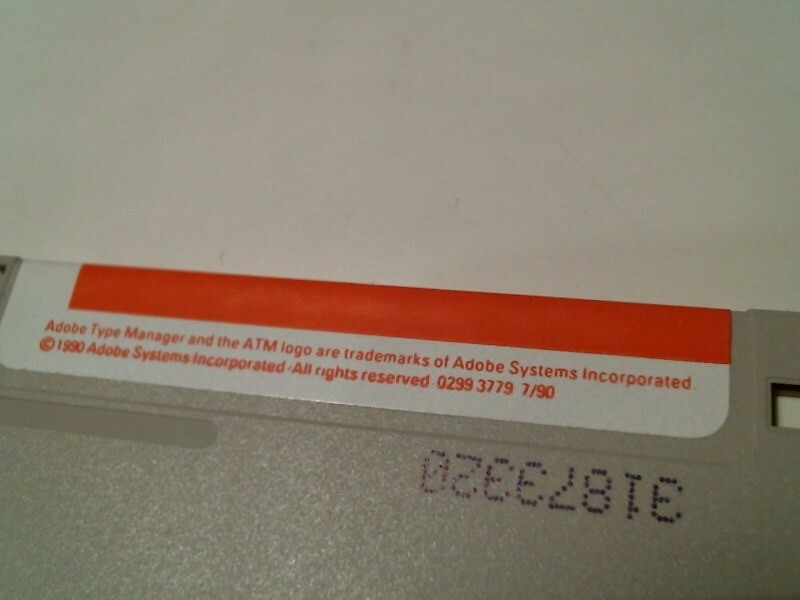 Adobe Type Manager Windows version ATM 1990 - 3.5" floppy disk - image 3
