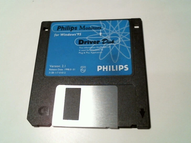 Philips Monitor Windows 95 Driver Ver 2.1 1998 plug n play - 3.5" floppy disk