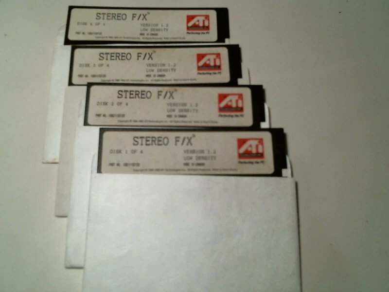 ATI Stereo F/X Version 1.2 Low Density 10811132120 - 5.25" floppy disks
