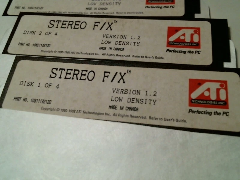 ATI Stereo F/X Version 1.2 Low Density 10811132120 - 5.25" floppy disks - image 2