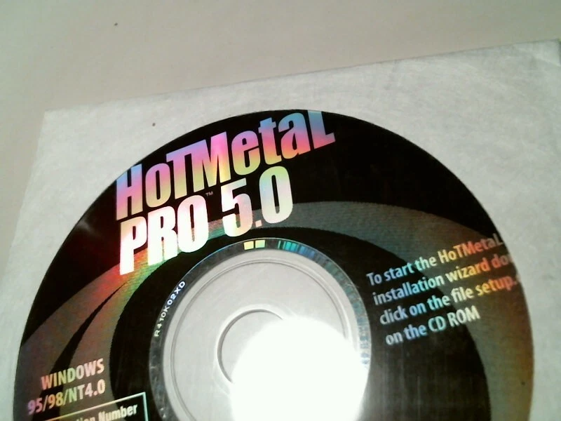 HotMetal Pro 5.0 by SoftQuad software for Windows 95 98 NT4.0 1999 - CD - image 2