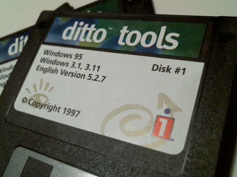 ditto tools for Windows 95 3.1 3.11 English Ver 5.2.7 iomega - 3.5" floppy disks - image 2