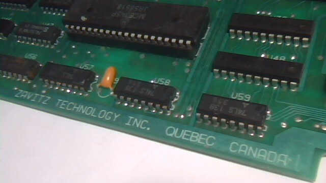 Zavitz Technology Inc COLORGRAF IZ CGA PC/XT 8bit ISA video card made in CANADA - image 4