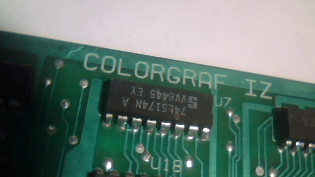 Zavitz Technology Inc COLORGRAF IZ CGA PC/XT 8bit ISA video card made in CANADA - image 6