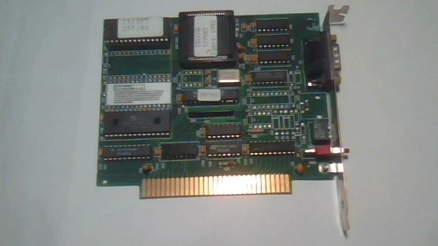 TELCOR T/PORT PC/XT 8bit ISA Serial Comms card vintage 9pin 115kbps - image 3