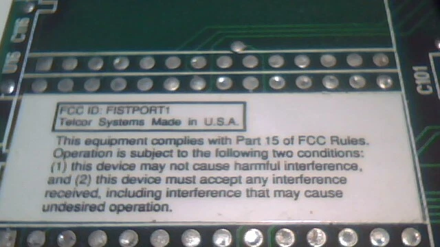 TELCOR T/PORT PC/XT 8bit ISA Serial Comms card vintage 9pin 115kbps - image 6