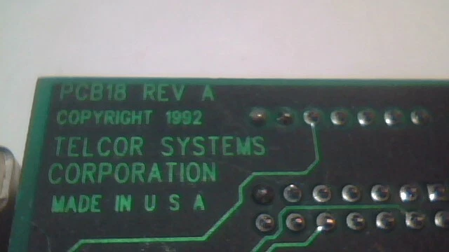 TELCOR T/PORT PC/XT 8bit ISA Serial Comms card vintage 9pin 115kbps - image 8