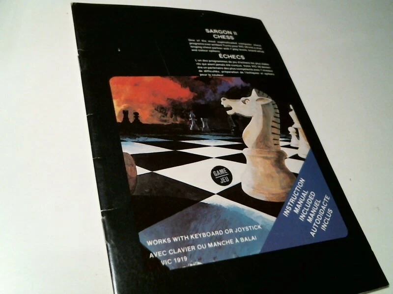 Vintage Game Manual - Sargon II Chess VIC-20 Commodore