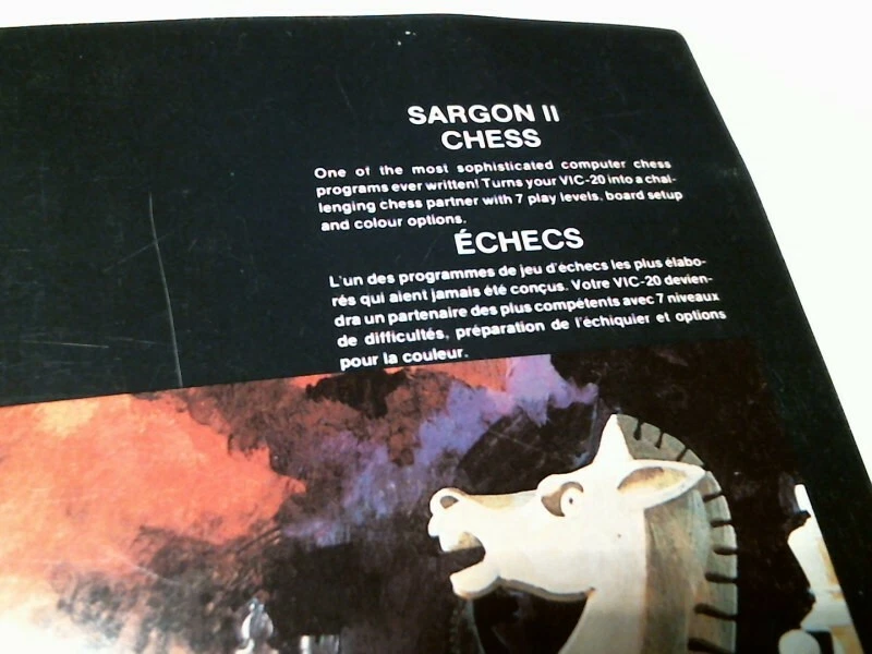 Vintage Game Manual - Sargon II Chess VIC-20 Commodore - image 2