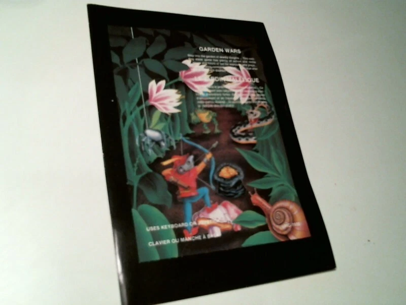 Vintage Game Manual - Garden Wars VIC-20 Commodore