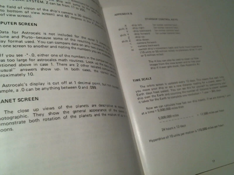 Vintage Game Manual - Visible Solar System VIC-20 Commodore - French English - image 5