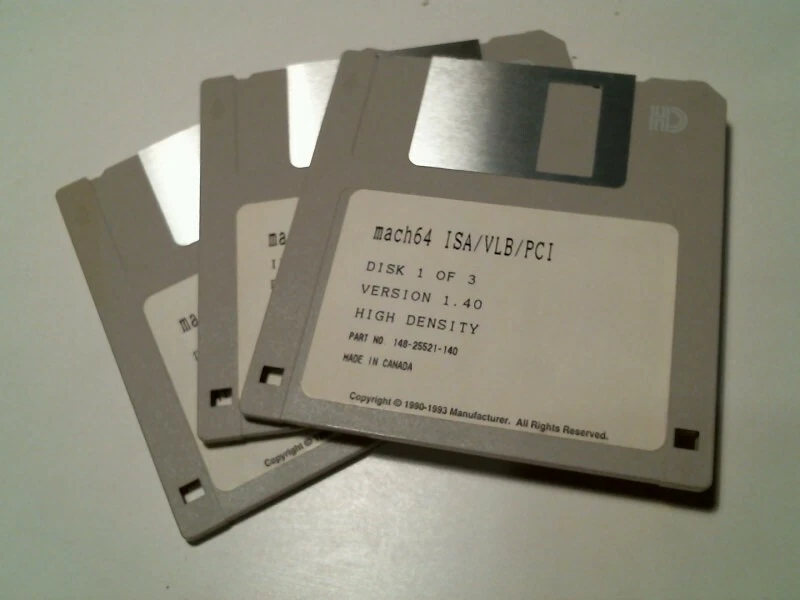 mach64 ISA/VLB/PCI Ver 1.40 148-25521-140 - 3.5" floppy disk