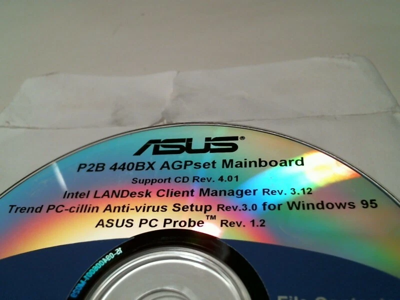 CD - ASUS P2B 440BX AGPset Mainboard Support Intel LANDesk PC-cillin