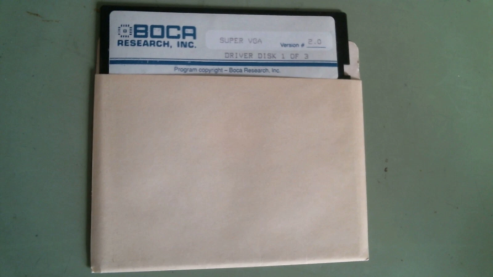 Boca Research Super VGA Drivers Version 2.0 - 5.25 floppy disks - image 2