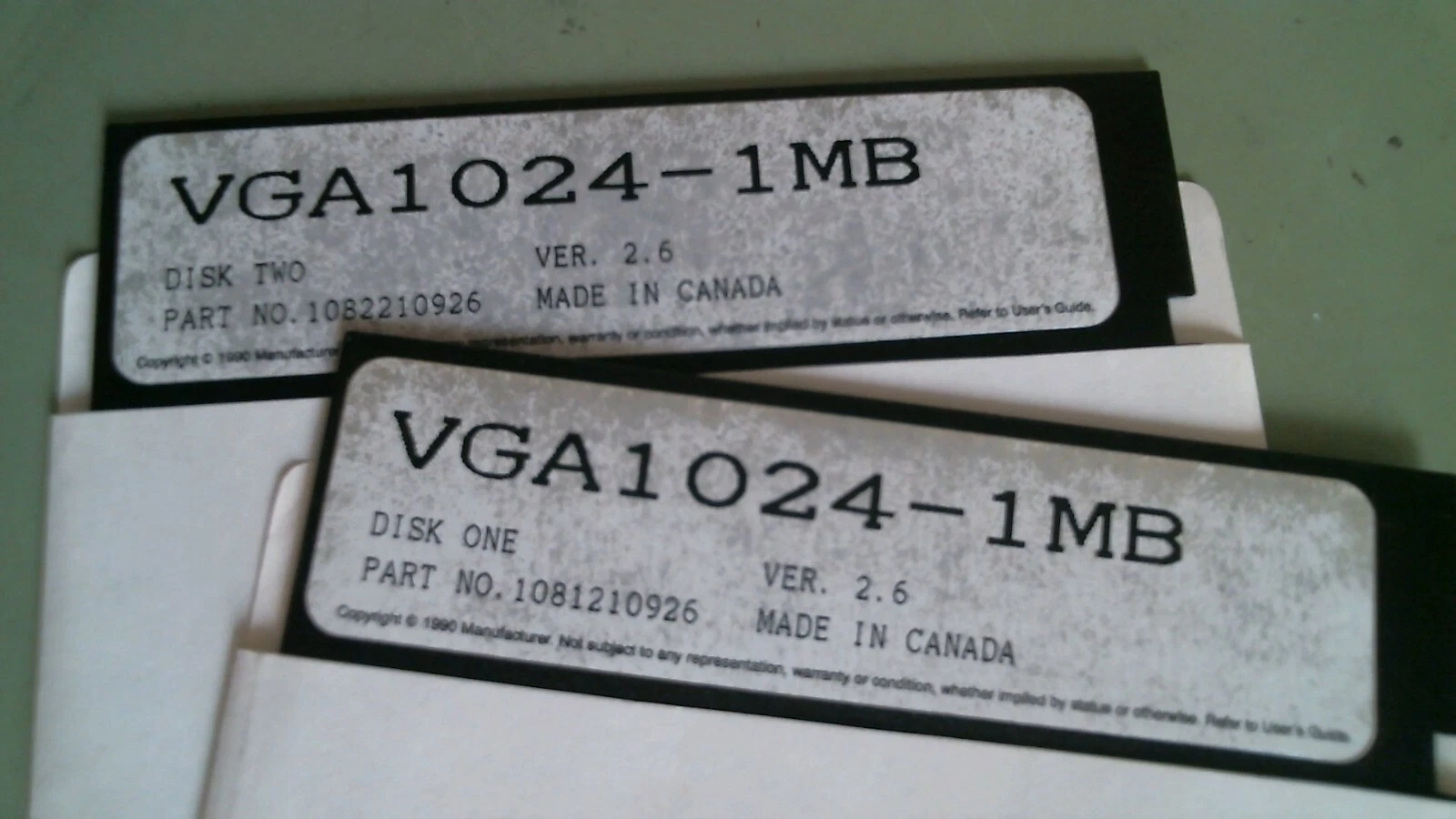 VGA VGA1024-1MB Ver 2.6 1081210926 - 5.25 floppy disks - image 2