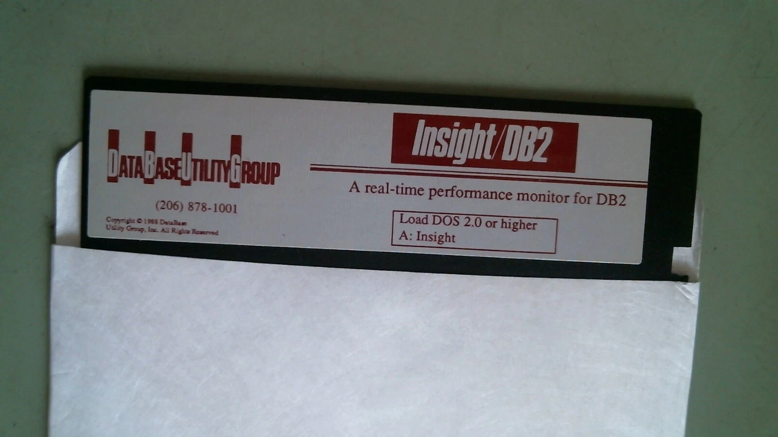Insight DB2 performance monitor Database Utility Group - 5.25 floppy disk - image 2