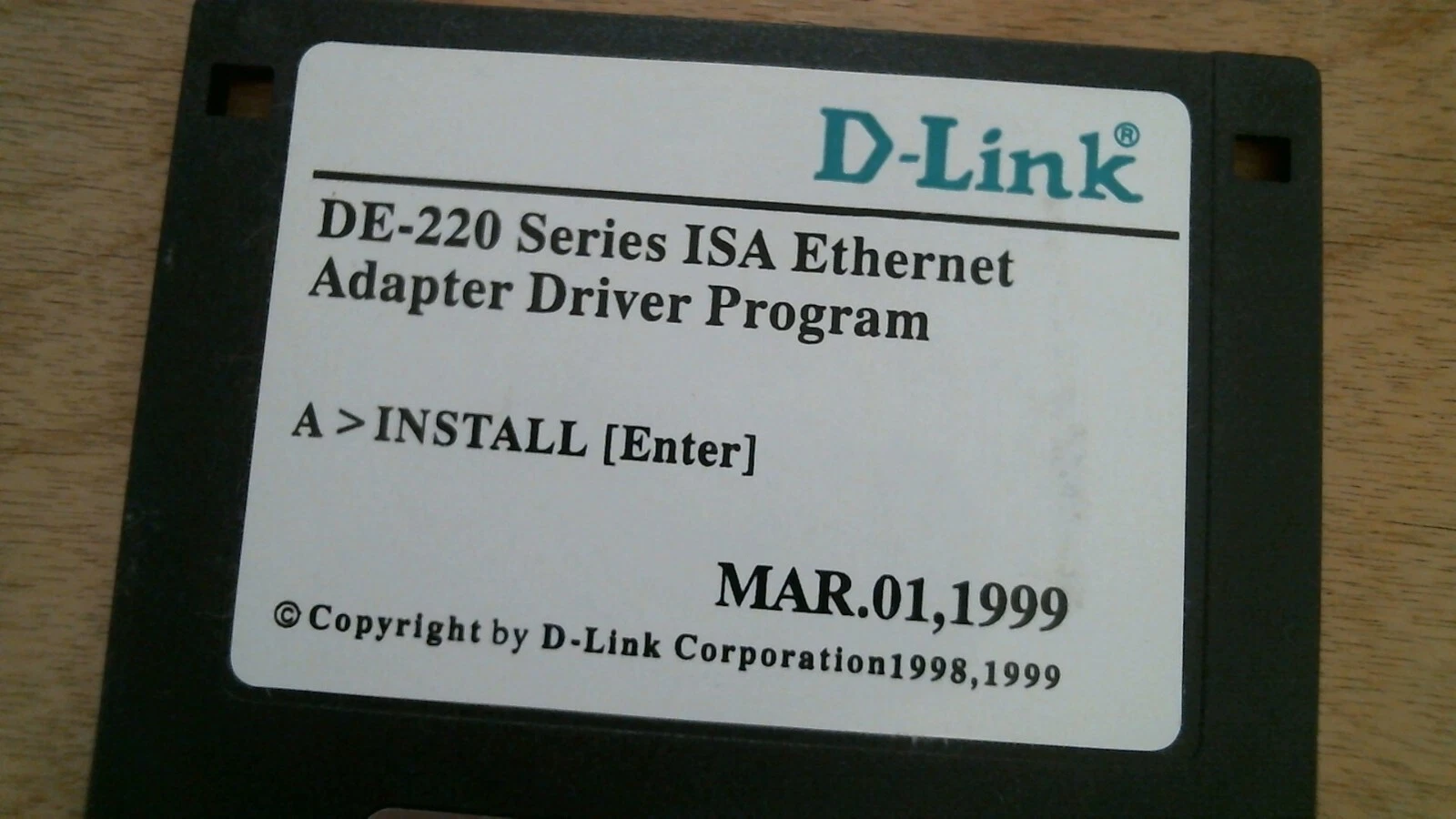 D-Link DE-220 Series ISA Ethernet Adapter Driver Program - 3.5" floppy disk - image 2
