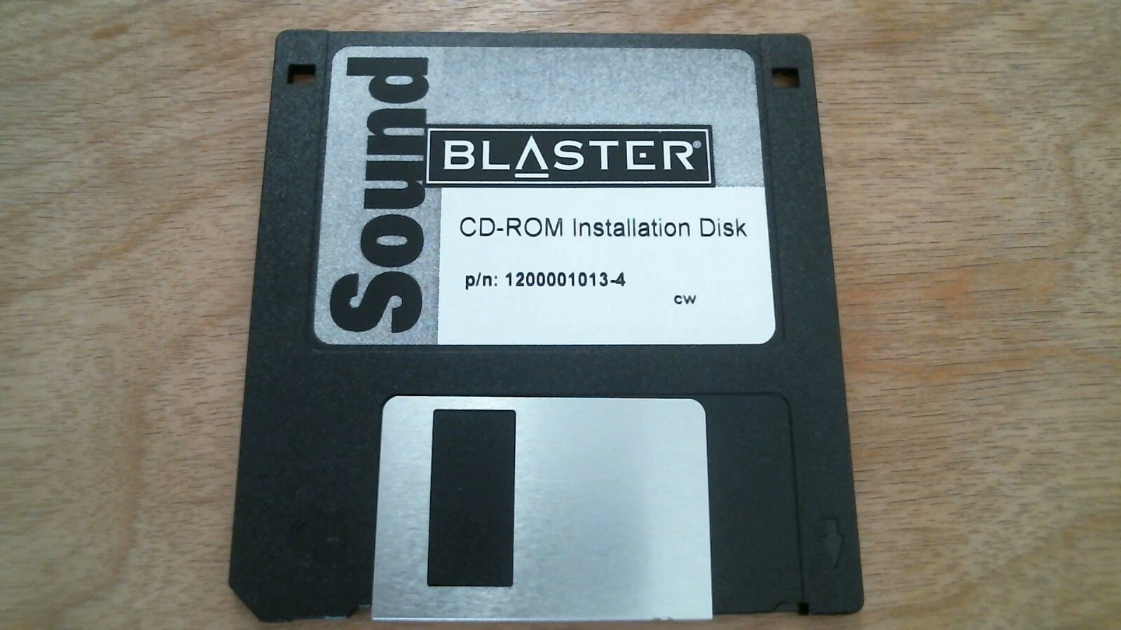 Sound Blaster CD-ROM Installation Disk 1200001013-4 - 3.5" floppy disk
