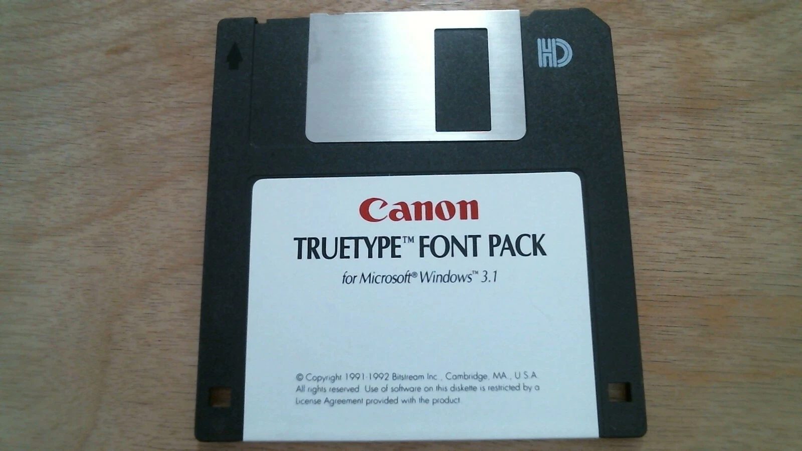 Canon Truetype Font Pack for Windows 3.1 Bitstream - 3.5" floppy disk