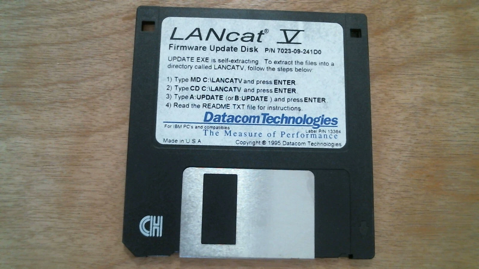 LANcat V Firmware Update Datacom 7023-09-241D0 - 3.5" floppy disk