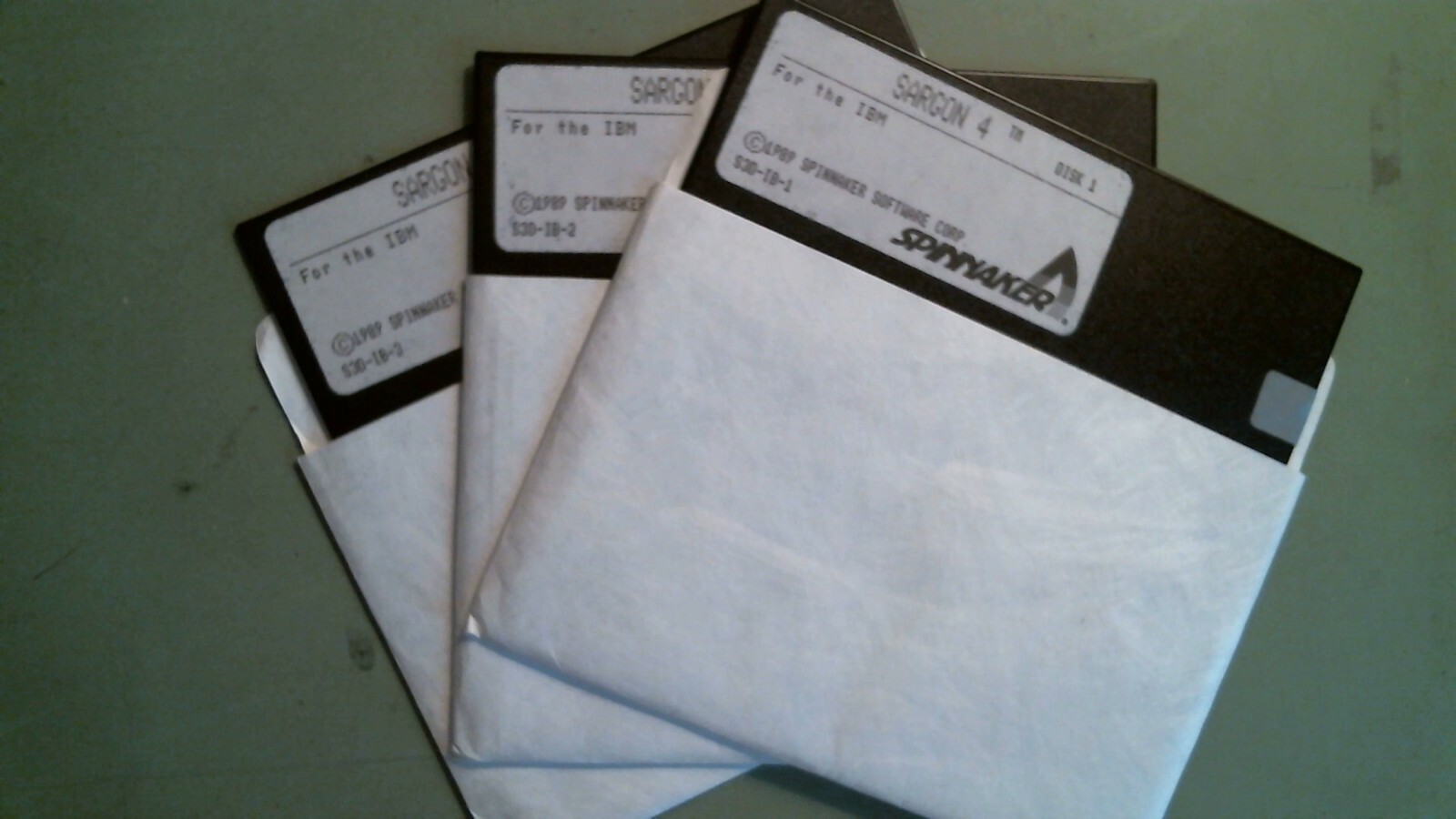 Rare 1989 computer game - Sargon 4 by Spinnaker chess - 5.25 floppy disks