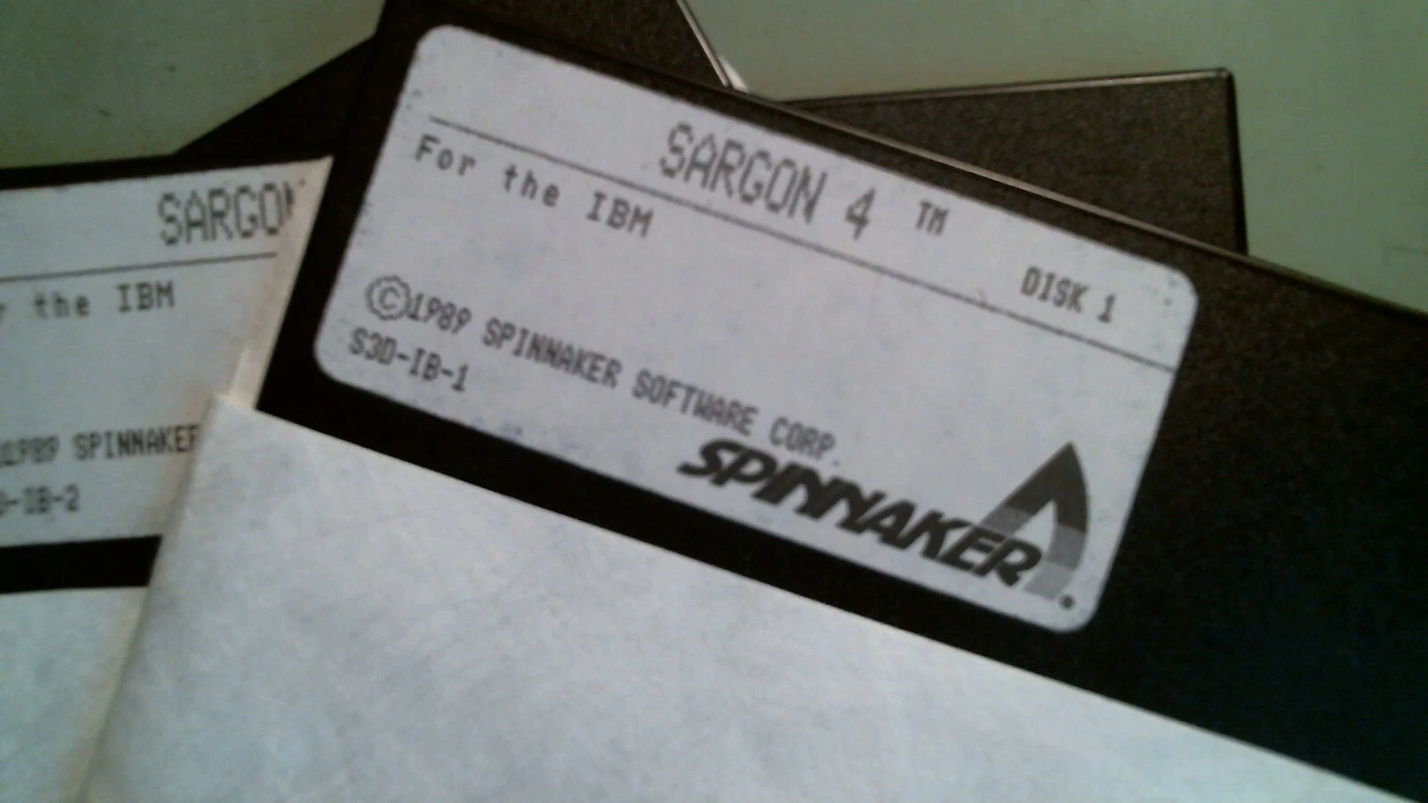 Rare 1989 computer game - Sargon 4 by Spinnaker chess - 5.25 floppy disks - image 2